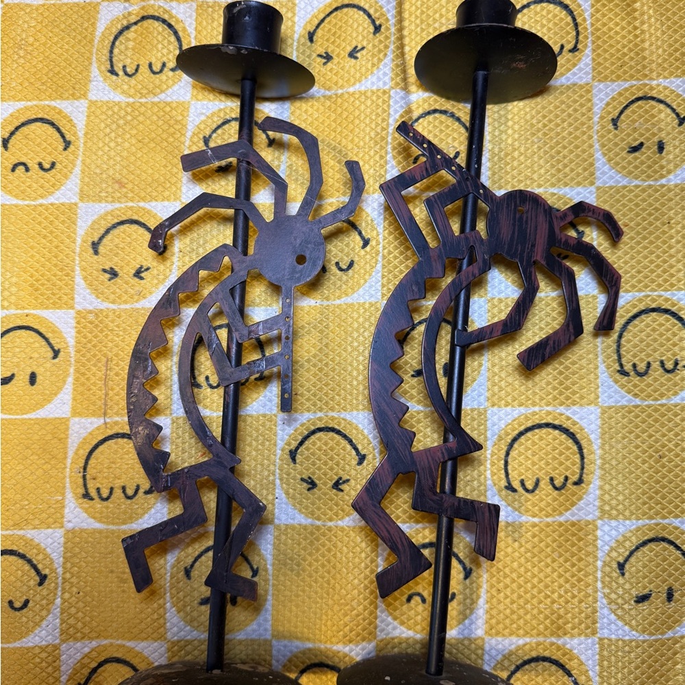 Artistic Metal Candle Holders